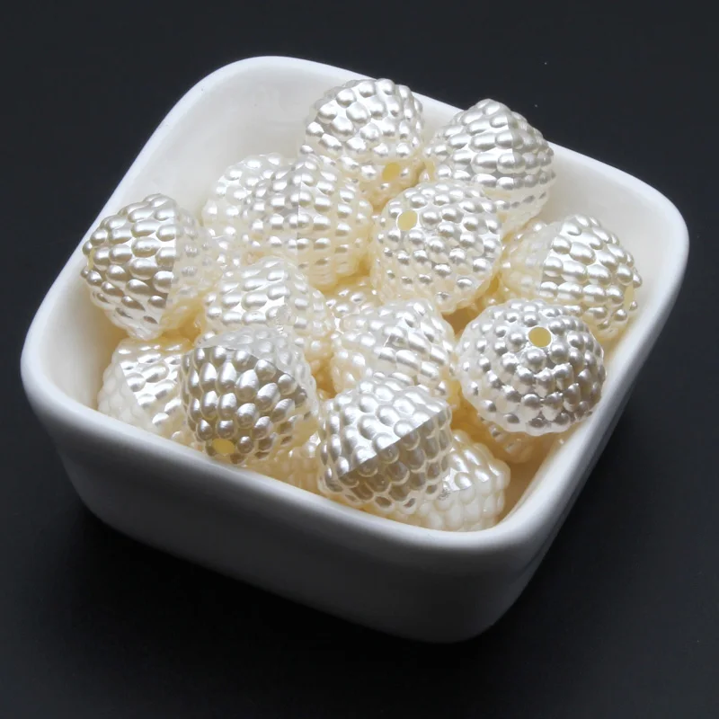 

8-16mm 10-100pcs Imitation Pearl Acrylic Beads Round Particles Feel Beads For Jewelry Making DIY Handmade Necklace Accessories