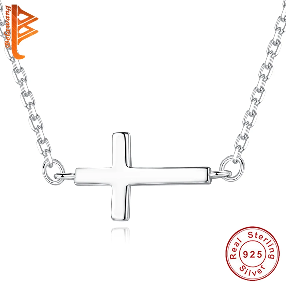 Женское винтажное ожерелье из серебра 100% пробы с крестом | Украшения и аксессуары