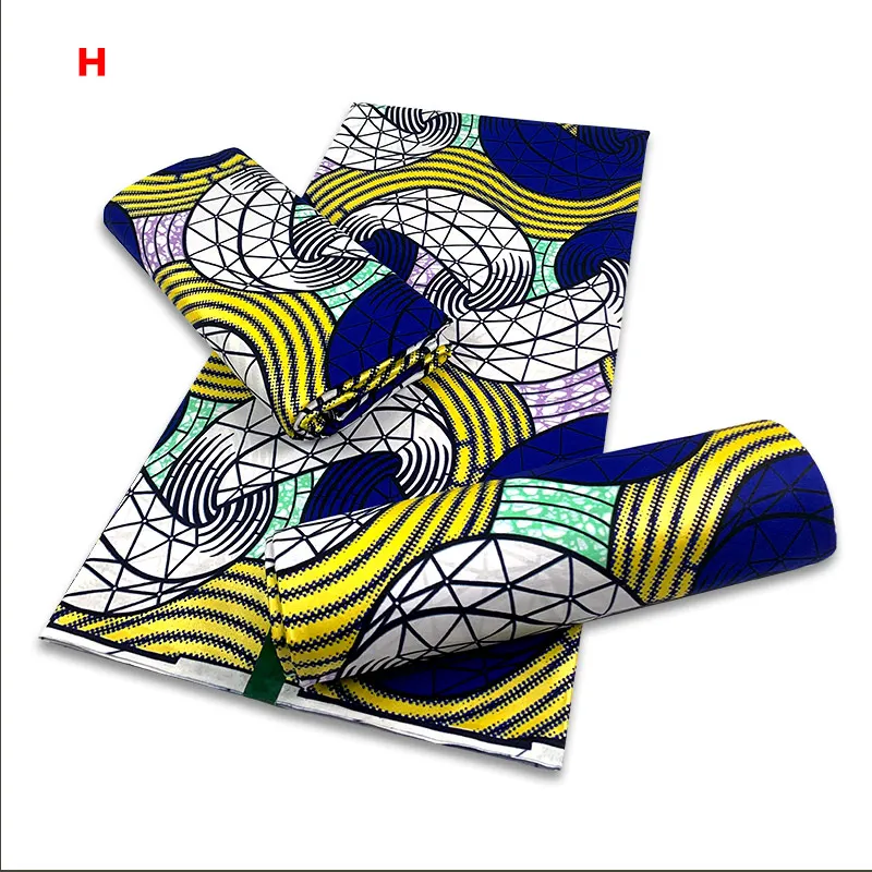 

Hot African Golden Wax Fabrics 100% Cotton Prints Nigerian Rapper Batik Ankara Veritable Loincloth 6yards for Dress Y607-9