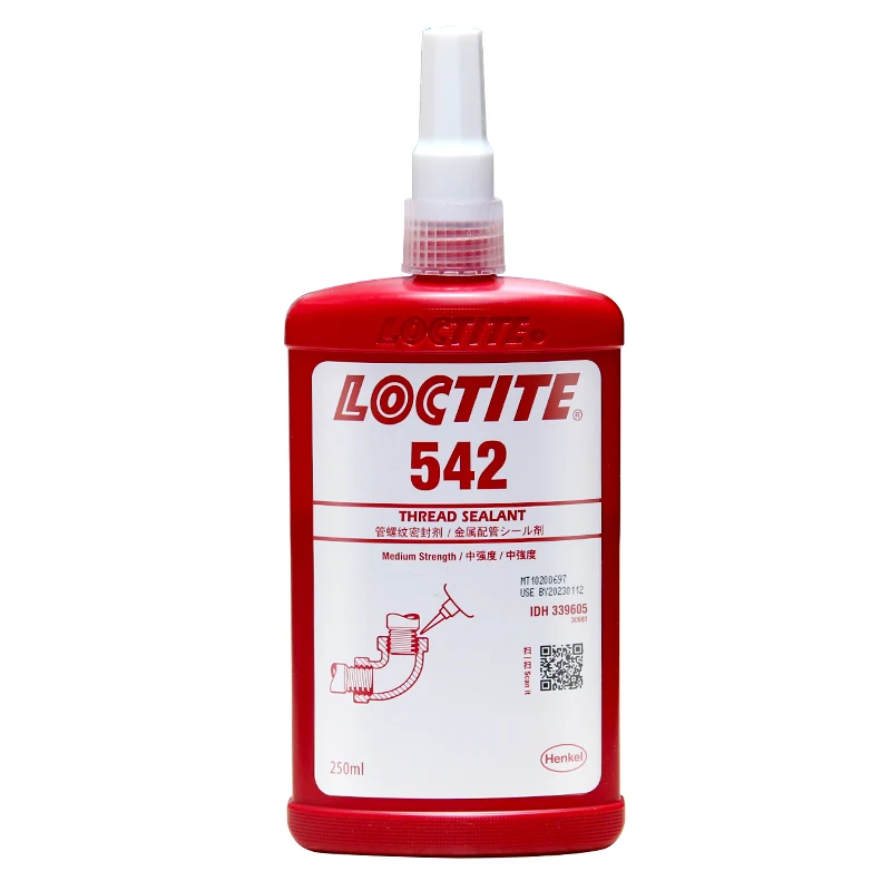 50/250 мл клей-герметик Loctite 542 для резьбы средней прочности герметичное уплотнение