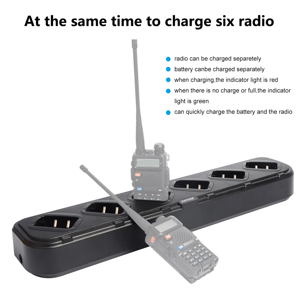 walkie talkie Six seats Charger UV5R UV-82  Multiple models two way radio Charger For Baofeng 5r 9R 888S UV82