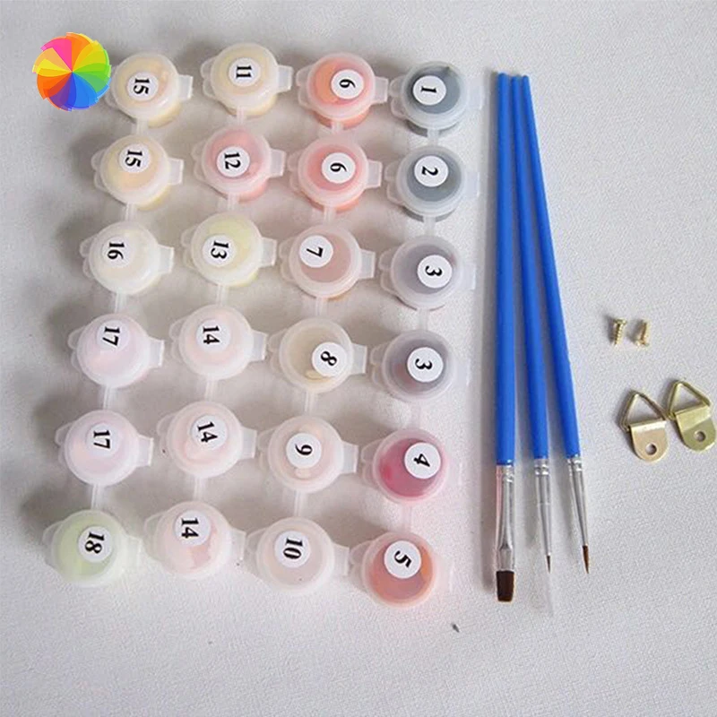 Diy Цифровая живопись по номерам Бескаркасный Абстрактный пейзаж Настенная