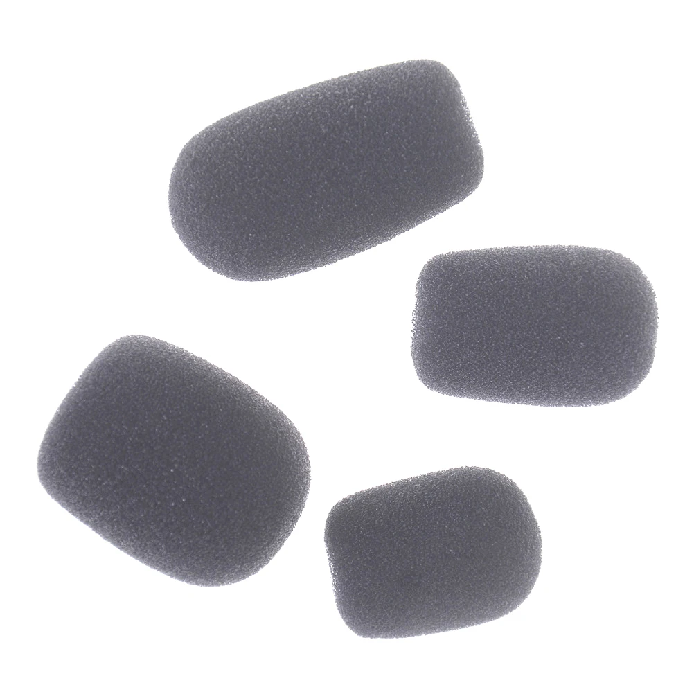 

Hot 10PCS Microphone Headset Grill Windscreen Sponge Foam Black Mic Cover