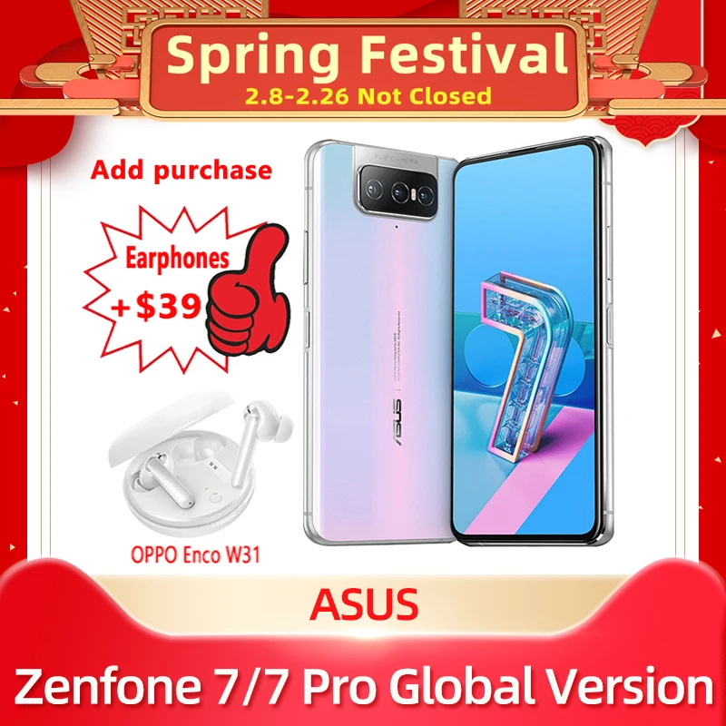 Перейти на Алиэкспресс и купить ASUS Zenfone 7/7 Pro глобальная Версия 8 Гб Оперативная память 128 г/256 ГБ Встроенная память Snapdragon 865/865 плюс 5000 мАч NFC Android Q 90 Гц 5G подзарядки смартфонов