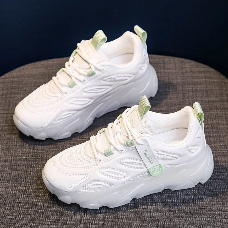 

Women's Sports Shoes Platform Shoes Designer Soft Breathable New Fashion Mesh Running Footwear Chunky Sneakers Women Shoes 2021