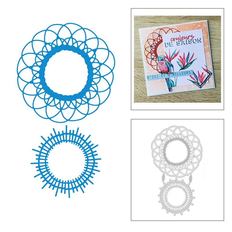 Новинка 2020 круглая форма птичье гнездо кружевные металлические Вырубные штампы