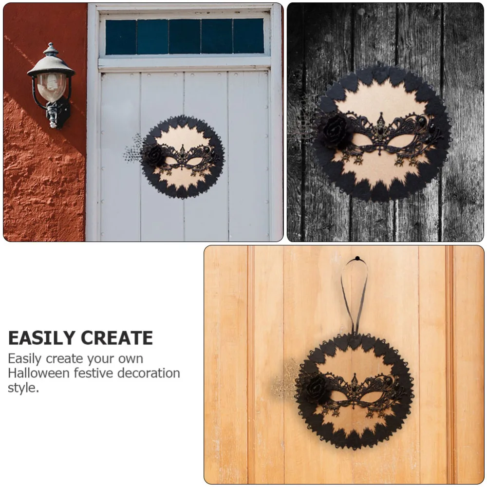

1Pc Festival Decorative Pendant Lovely Home Door Adornment (Black)