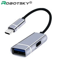 usb 3 0 to usb type c adapter otg cable usb c male to usb 3 0 femal pd data cable converter for macbook huawei type c adapte