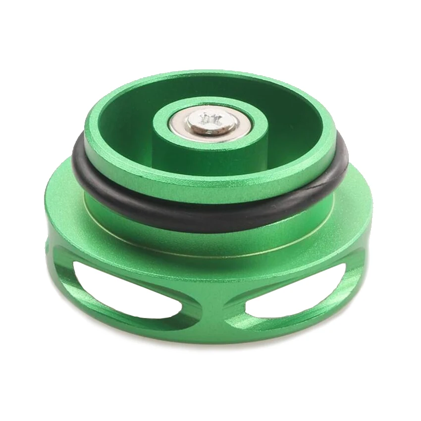 Магнитный Алюминиевый Автомобильный топливный колпачок зеленый масляный бак