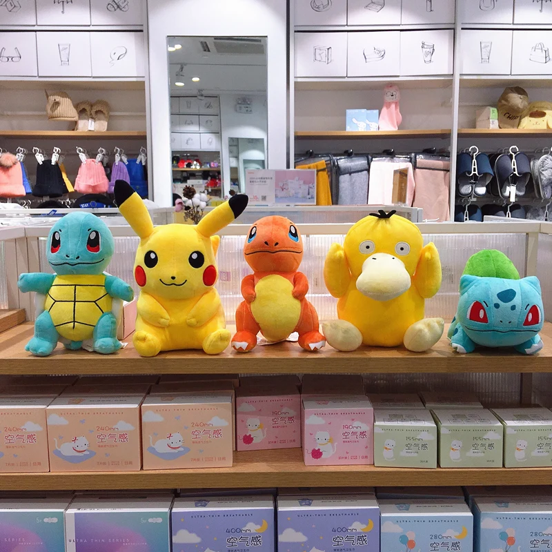 Милый чармандер Сквиртл Pikachued Бульбазавр Jigglypuff Lapras Иви аниме pokemoned мягкие игрушки