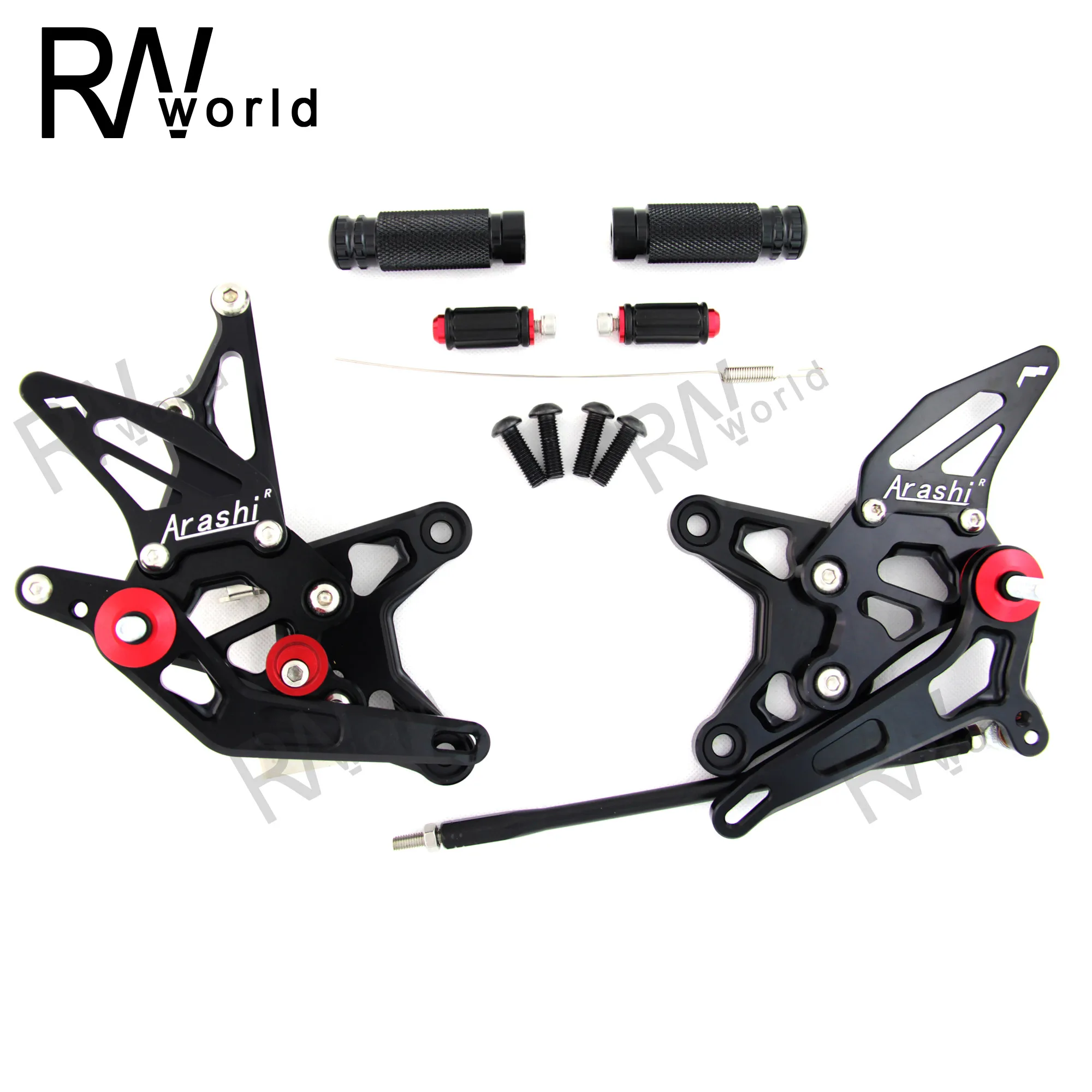CNC Регулировка подножки для мотоцикла задняя Подножка KAWASAKI ZX-6R ZX6R ZX636 ZX 636 2009-2017 2010