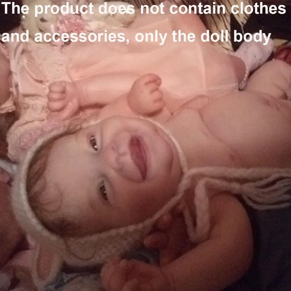 

19 Inch 2023 Full Silicone Reborn Baby Girl Dolls Set Body Prototype Realistic Pops Girl L4J0