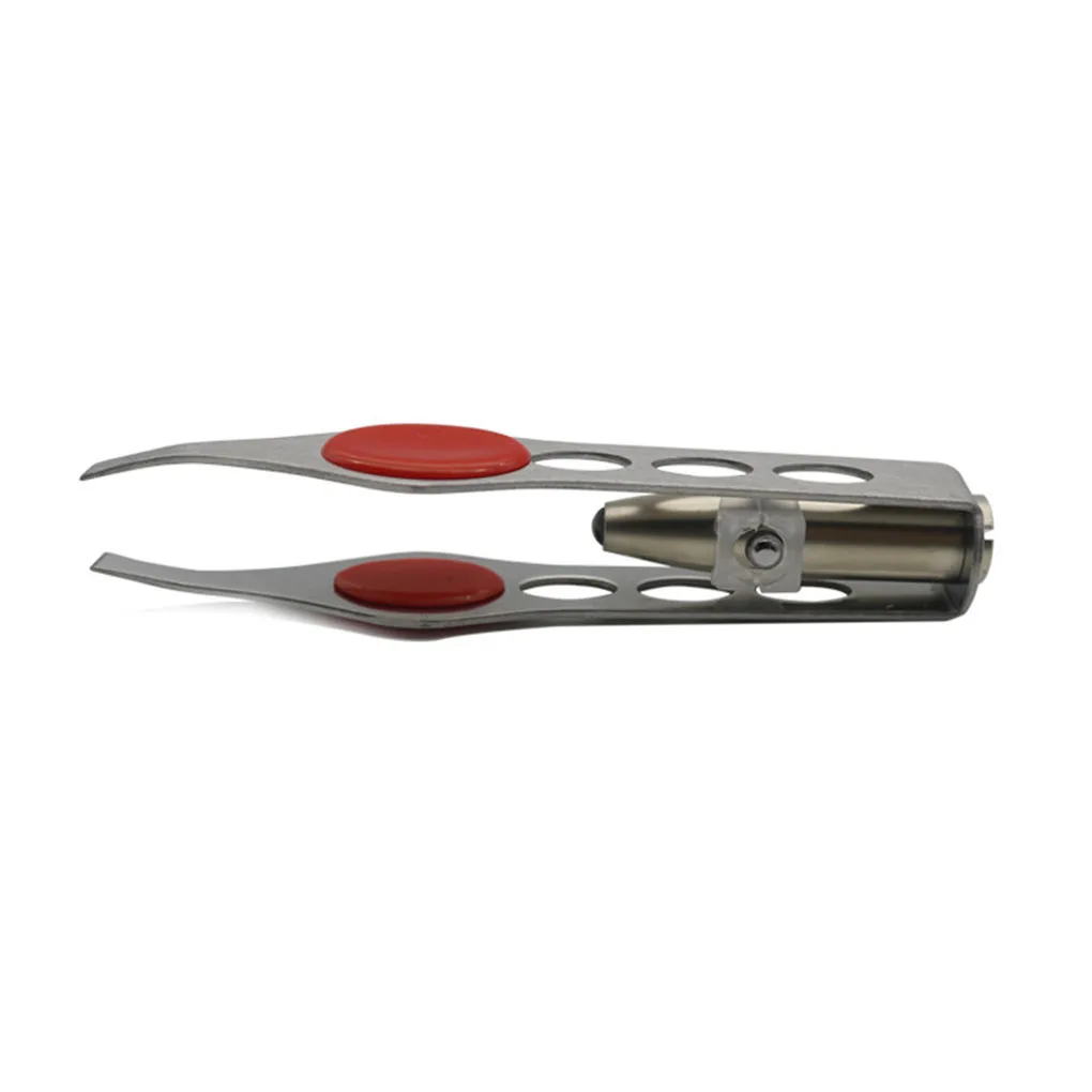 BGVfive1PC Новый из нержавеющей стали LED свет пинцет для бровей удаление волос зажим