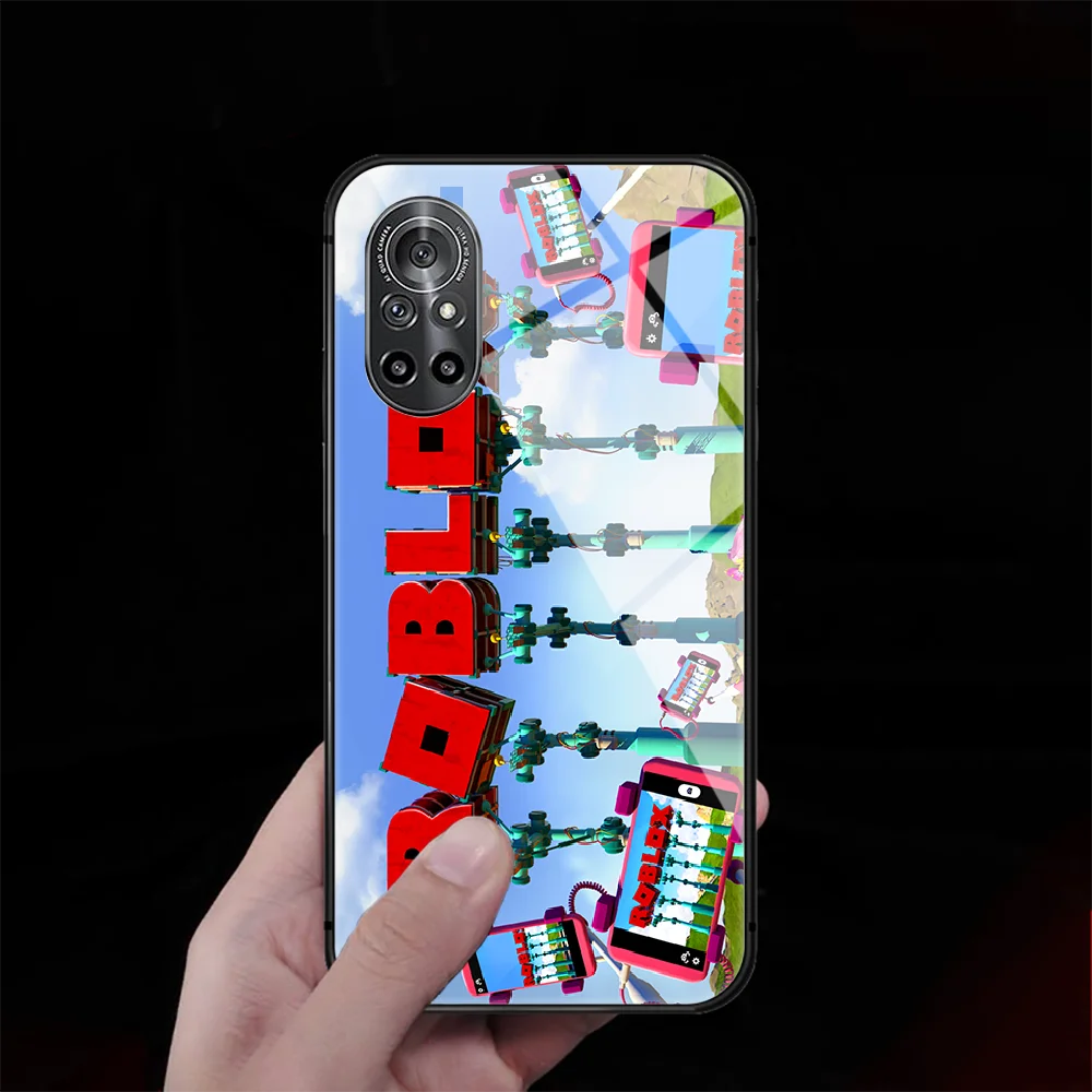 

Roblox Game Tempered Glass Phone Case Cover For Huawei Honor Oppo Reno Find X2 X3 5 7 8 9 10 20 A I X Pro Lite 3D Waterproof