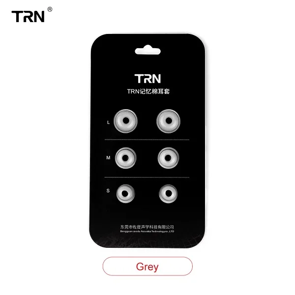 TRN 3 пары 1 комплект L/M/S пены памяти шумоизолирующие наушники 3 пары для 5 мм InEar Bluetooth наушники вкладыши V90 X6 V80