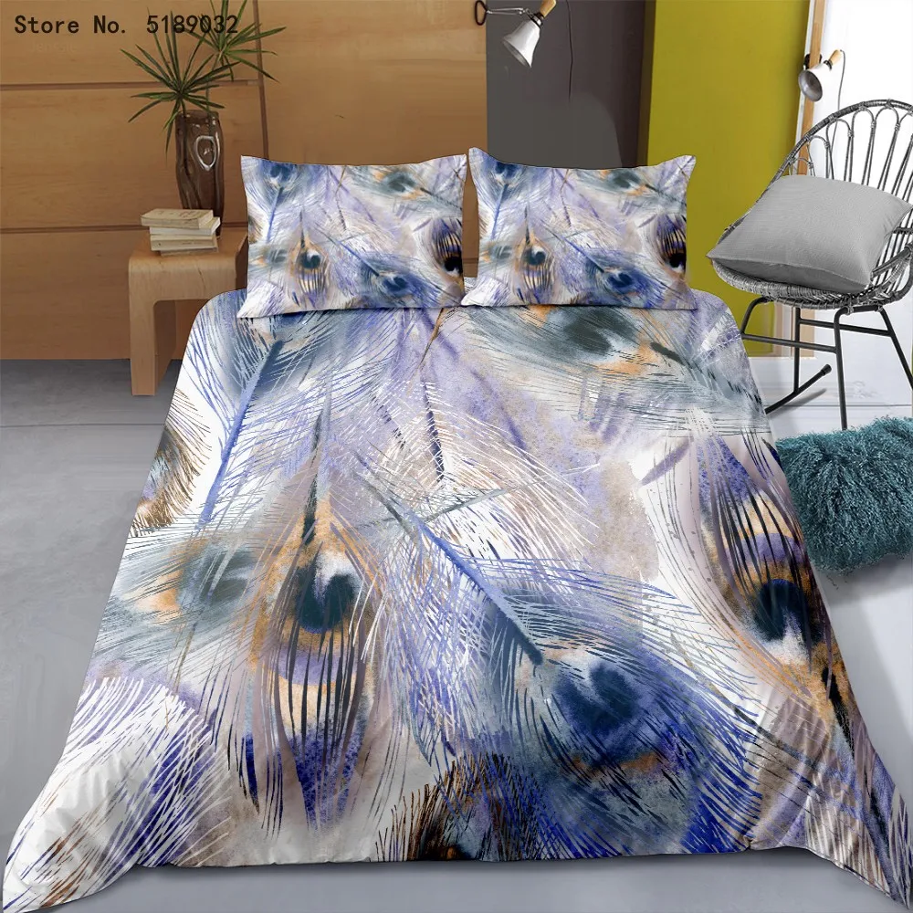 2/3 шт перо пододеяльник богемный Мандала стиль Стёганое одеяло один двойной