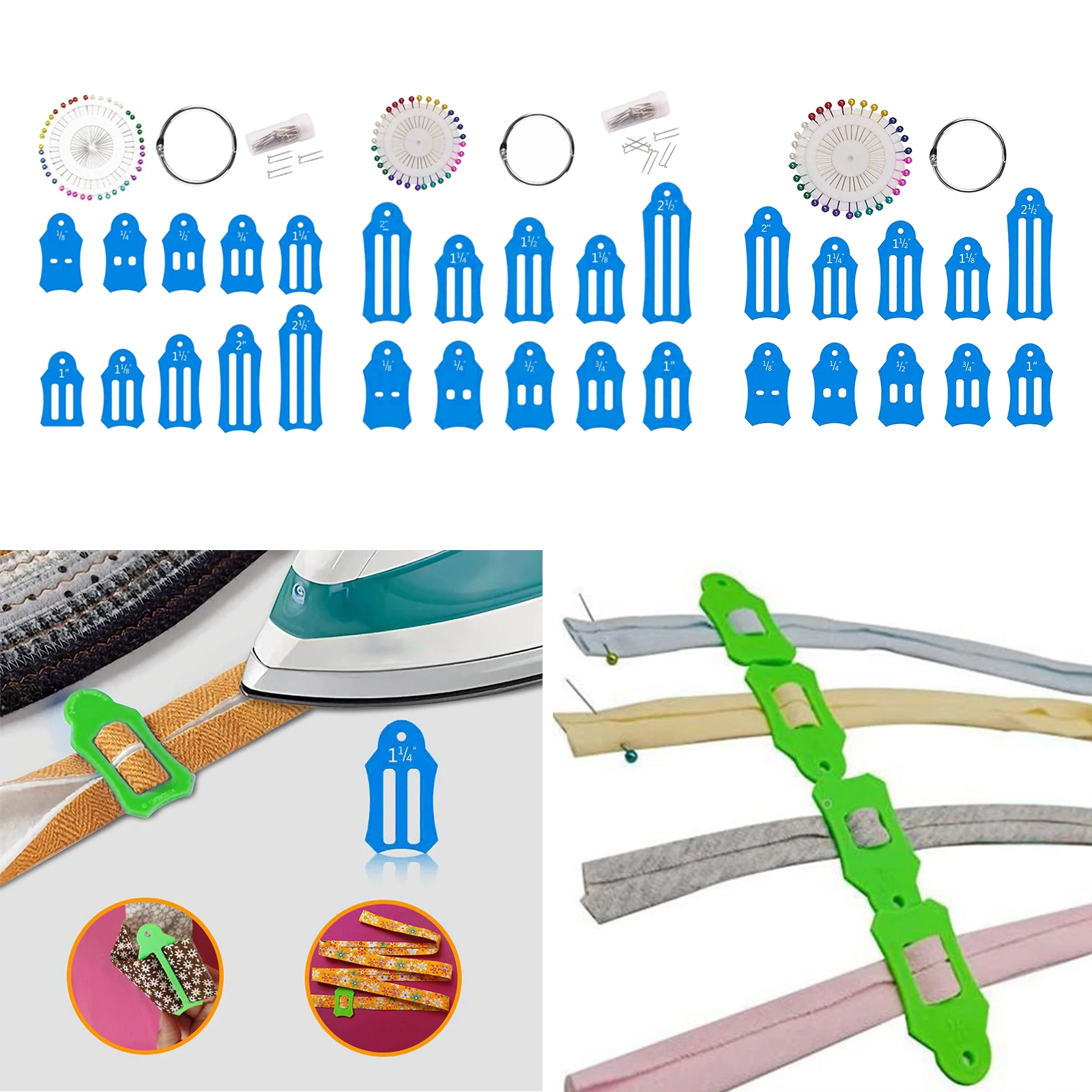 Складные полоски для ткани и бисероплетения набор инструментов с булавкой