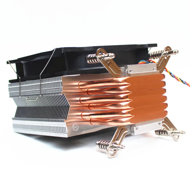 3/4PIN RGB светодиодный Процессор кулер 6-Heatpipe 12V(12 см); охлаждения радиатора для LGA 775 1150 1151 1155 1156 1366 2011