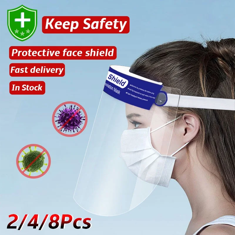 8 шт. защитный экран для лица противотуманные капли брызги пылезащитный чехол из