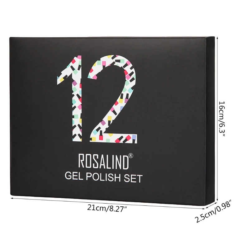 R3MF Комплект гель лаков для ногтей удаляющийся замачиванием 12 Цветов 7 мл Все