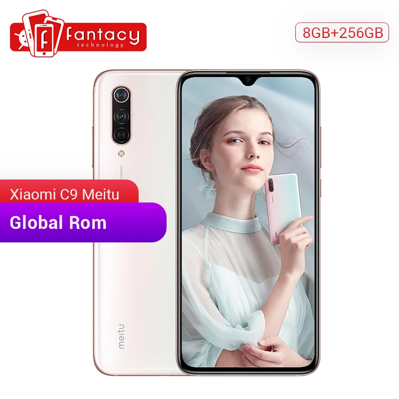 Глобальная ПЗУ Xiaomi Mi CC9 Meitu пользовательская версия CC 9 8GB 256GB мобильный телефон