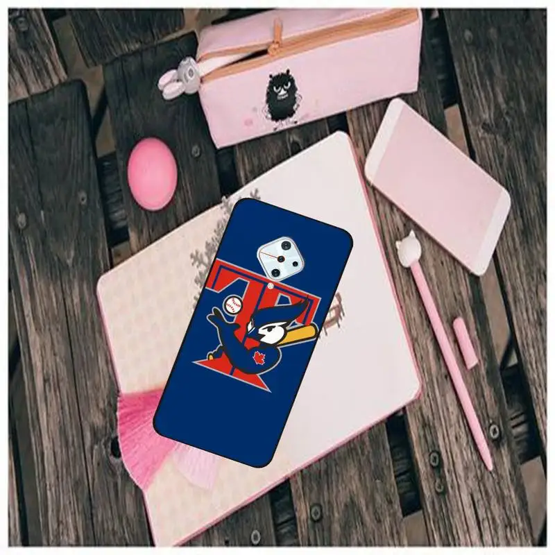 

Toronto Blue Jays Black TPU Phone Case For Vivo X9 9s 20 Plus Y97 83 75 71 69 V15 V17 V5 S