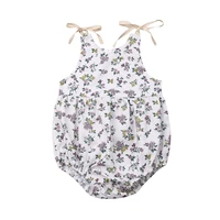 newborn baby girls summer clothing infant print romper jumpsuit playsuit sleeveless outfit set