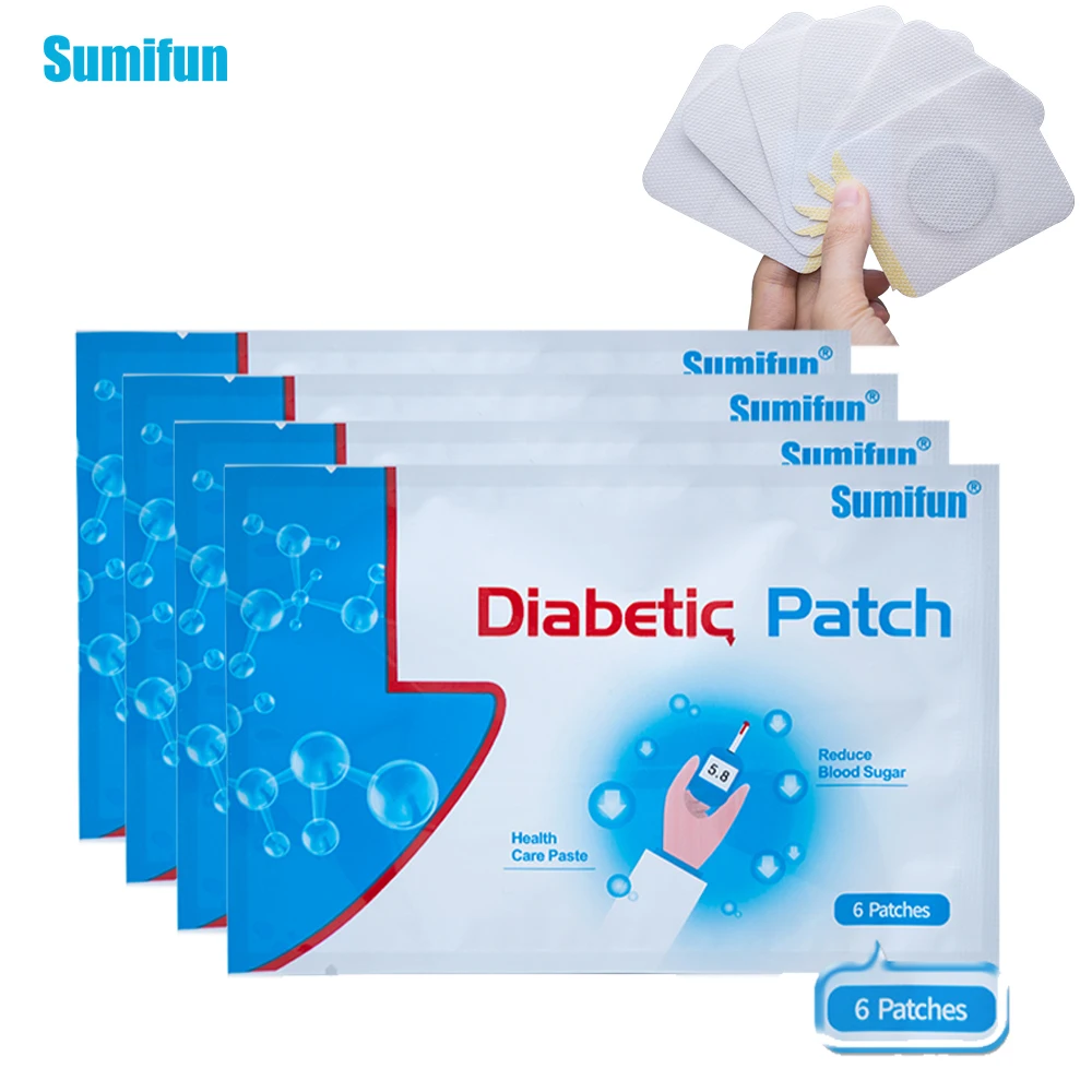 Sumifun 24 шт./4 сумки Диабет Штукатурка патч стабилизирует прибор для измерения