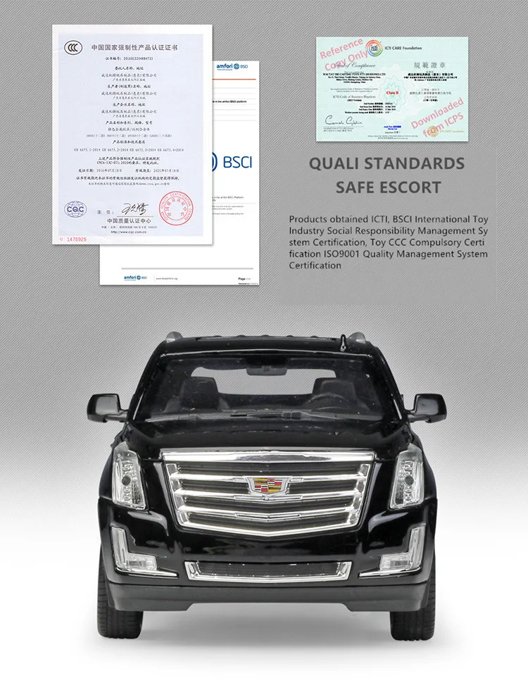 WELLY 1:24 Cadillac Escalade SUV модель автомобиля из сплава украшение Коллекция игрушек инструменты подарок