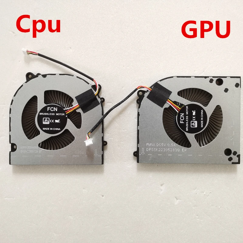 

New laptop Cpu &Gpu cooling fan for clevo NP50DE NP55DE NP55DB NP50D5
