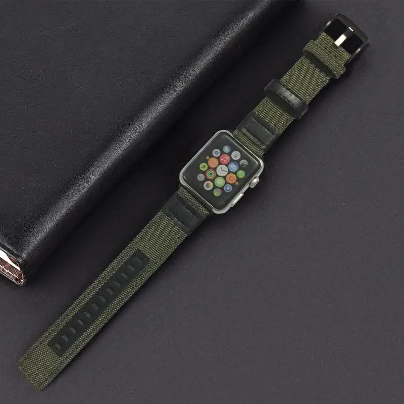 Высококачественная нейлоновая петля 38 мм 42 для Apple Watch 40 44 iwatch 5 4 3 2 1|Ремешки часов|