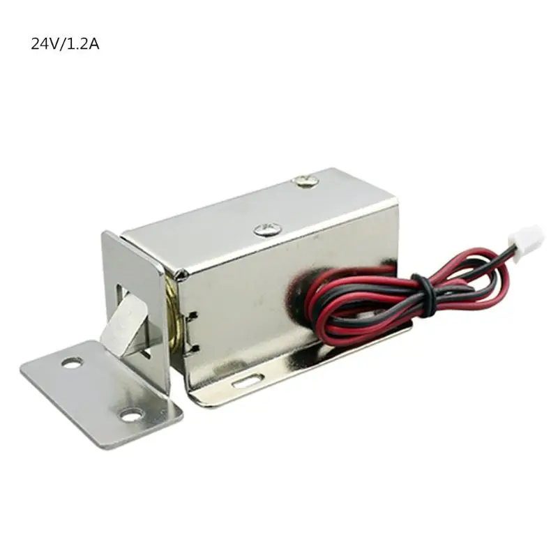 

DC24V/1.2A Electric Lock Automatic Assembly Solenoid Cabinet Drawer Door Lock PXPE