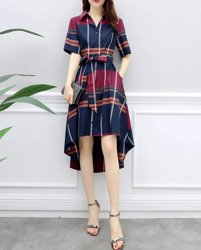 2019 весеннее и осеннее Новое Женское клетчатое платье с длинными рукавами а тип