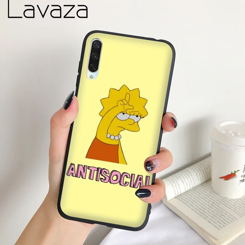 Мягкий силиконовый чехол Lavaza Bart и Lisa Simpson для Samsung S6 S7 Edge S8 S9 S10 S20 Plus Note 8 9 10 Lite |