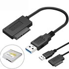 USB адаптер 35 см для ПК 6P + 7P CD DVD Rom SATA к USB 2,0 конвертер slim Sata 13 Pin кабель привода для ПК ноутбука