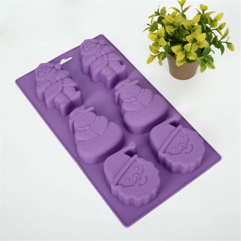 Силиконовая форма в форме рождественской елки Санта-Клауса Шоколадные