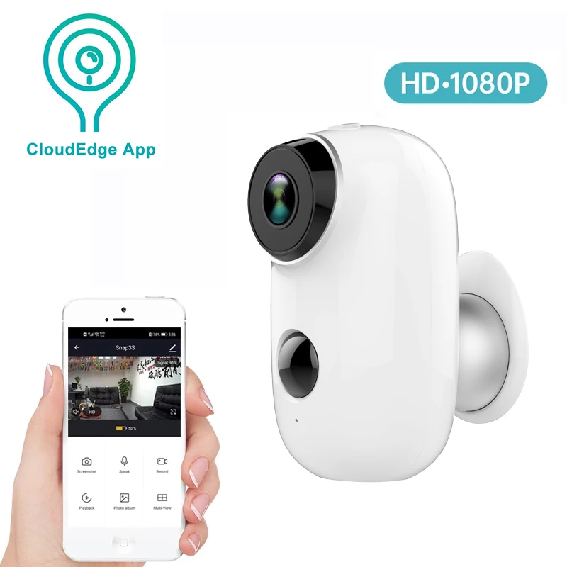 

Камера с аккумулятором 1080P, Wi-Fi, 6000 мАч
