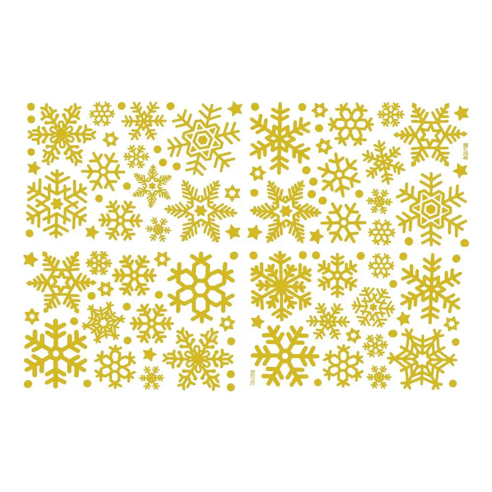 

Рождественские наклейки на окна в виде снежинок, рождественские наклейки на окна, 3D флуоресцентные клейкие светящиеся наклейки для украшен...