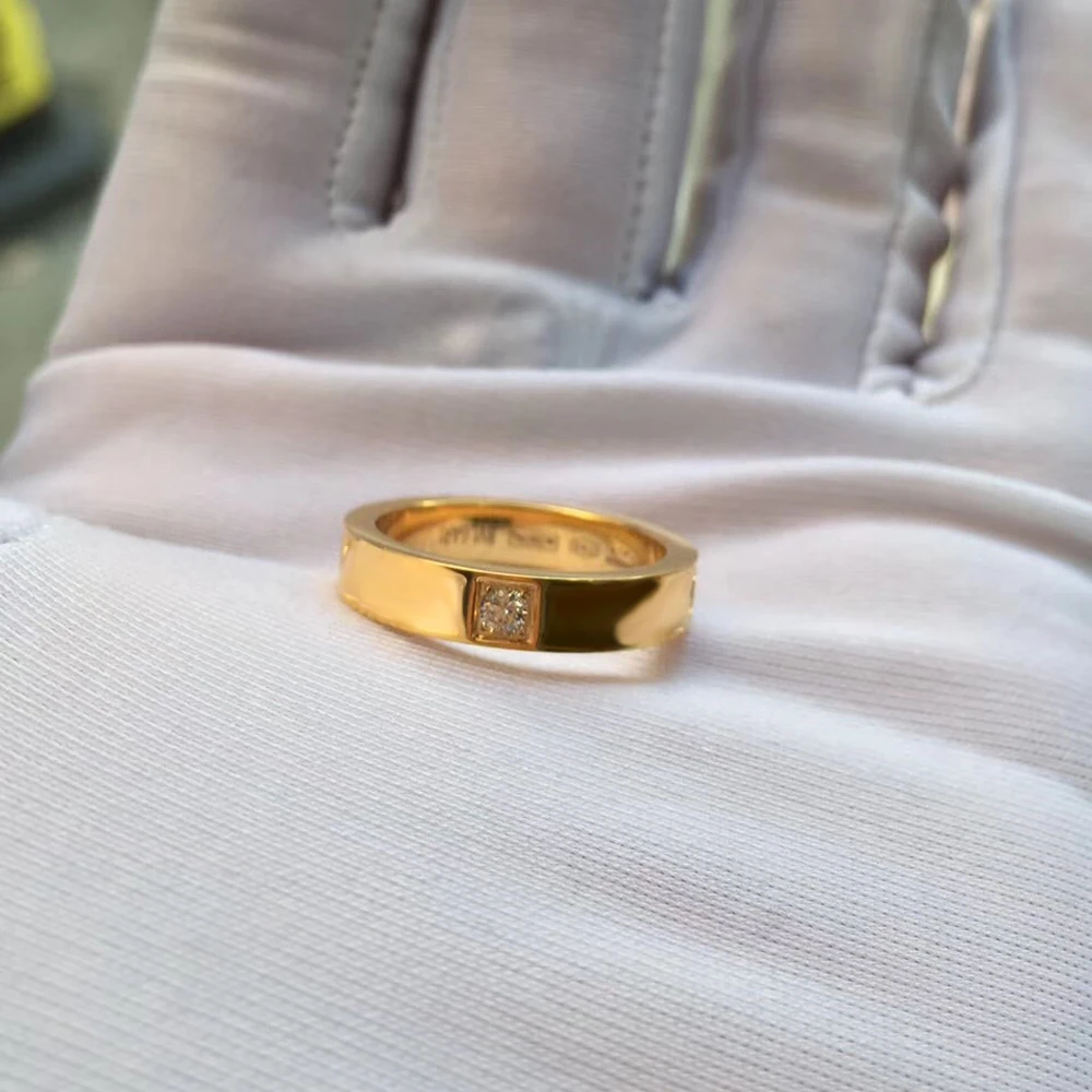 

S925 Sterling Silver Rings Brand Diamond Luxury Single Rings Classical Trendy Simplicity Style Fashion Jewelry For Lovers' Gift