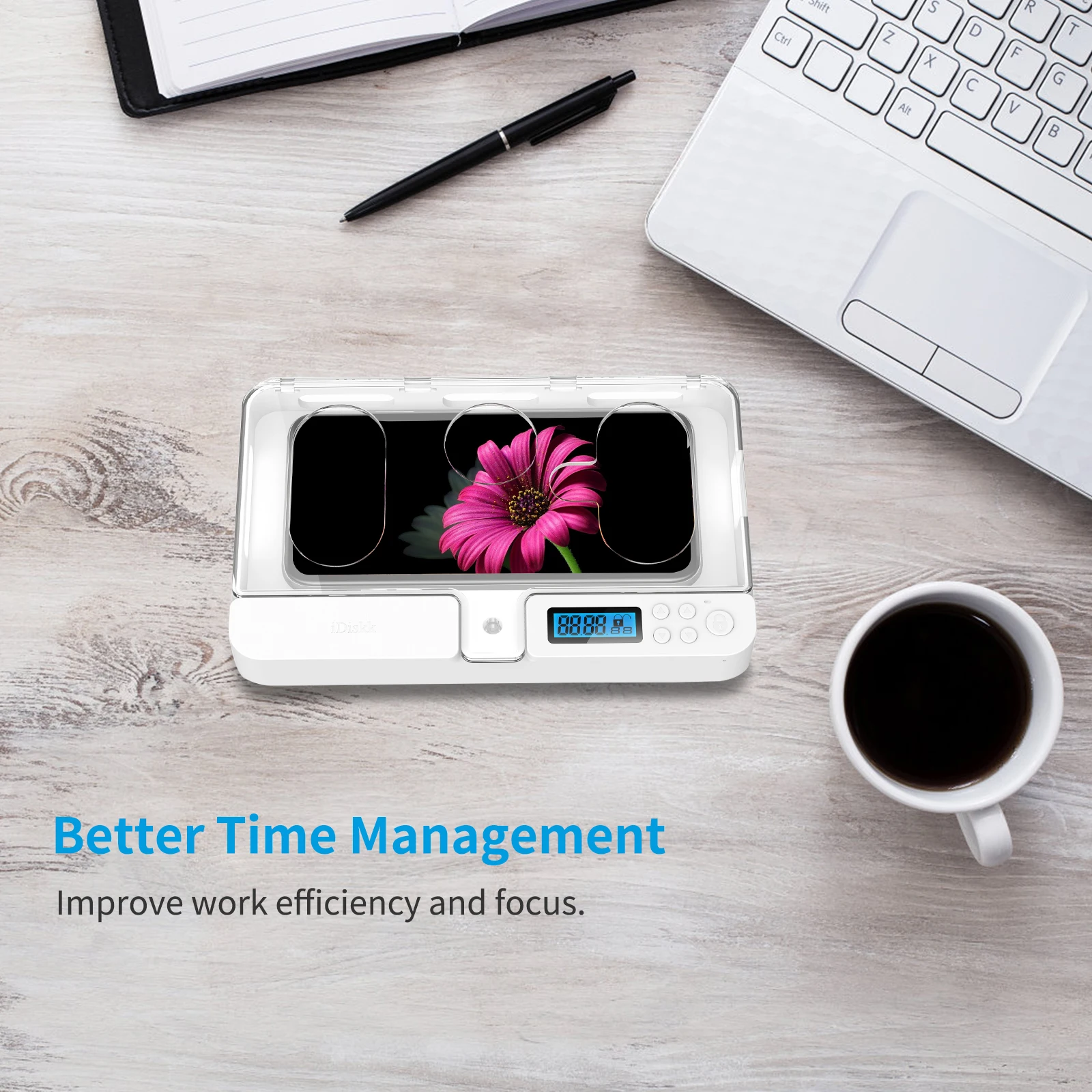 

Portable Phone Locker Box Locking Container Self Control Timer Phone Time Focus on Learning Prevent Game Addiction for family