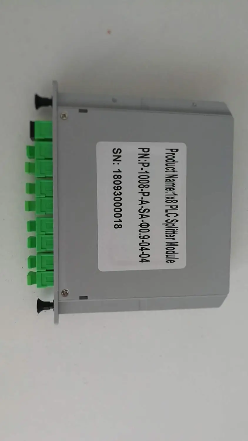 10 шт./лот 1X8 SC APC Сплиттер Волоконно-оптическая коробка FTTH PLC сплиттер коробка с 1X8 плоский волновод Тип оптический сплиттер