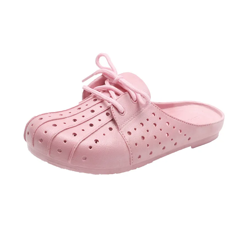 

Slippers for women to wear summer hole shoes 2021 new fashion office lazy Baotou half drag women sandals and slippers sandals