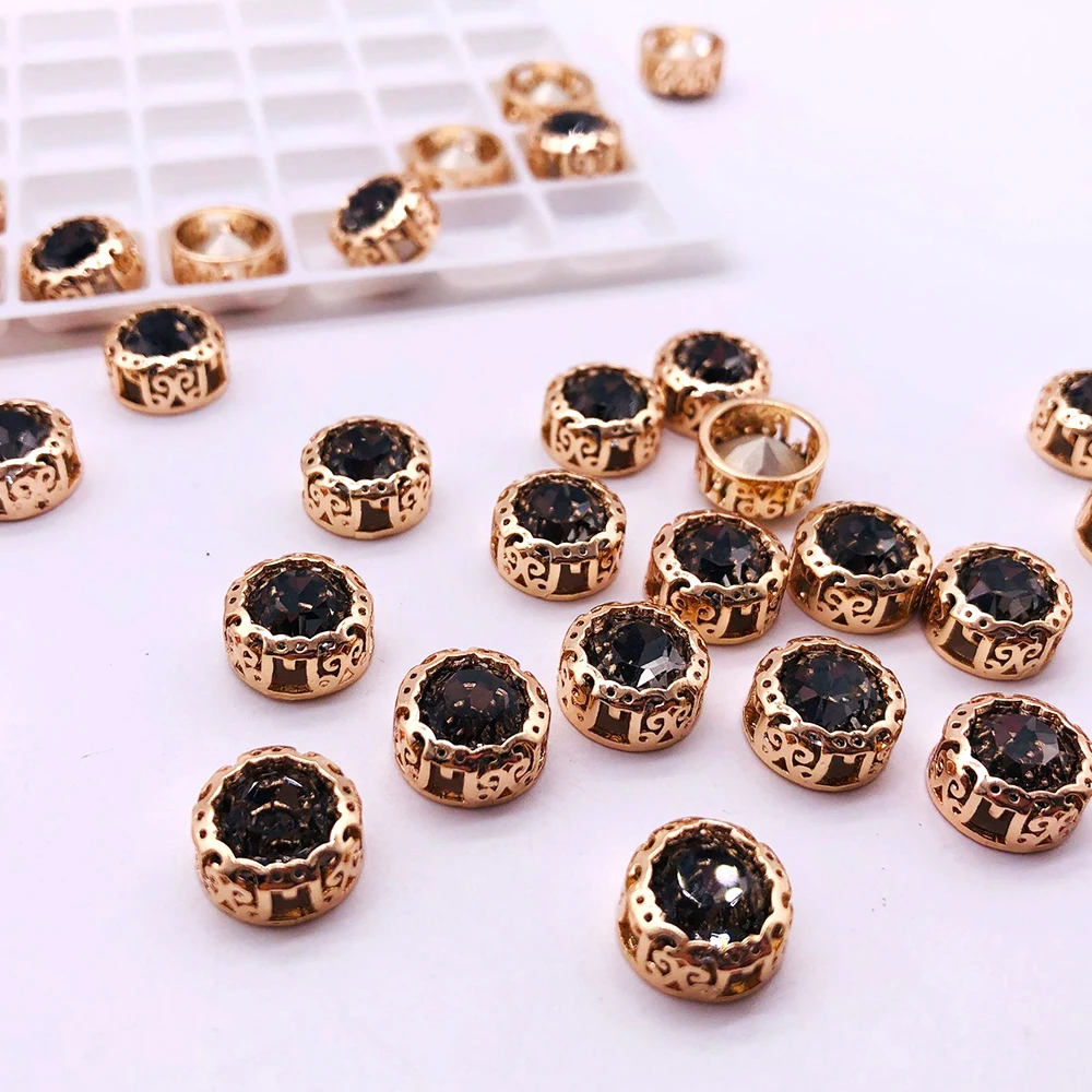 DIY принадлежности и набор тканей драгоценные камни Золотое гнездо коготь основа