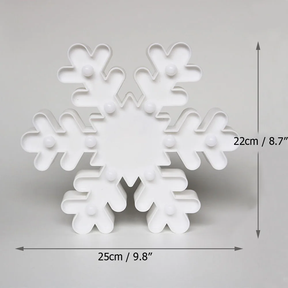 СВЕТОДИОДНЫЙ ночник в виде снежинки светящийся темноте 3D вечерние украшения для