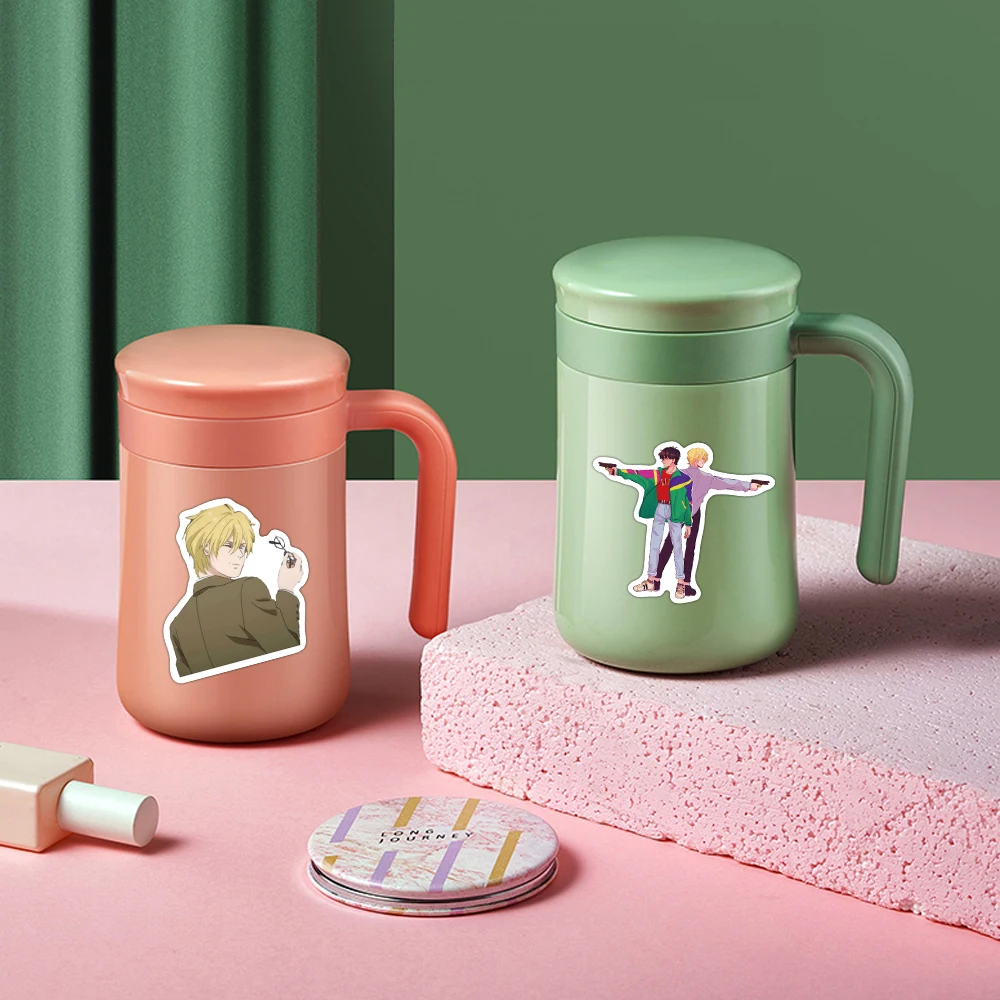 

50pcs Anime cartoon BANANA FISH Stickers for DIY Phone Case Bicycle Skateboard Laptop Luggage Decoration Waterproof Stickers