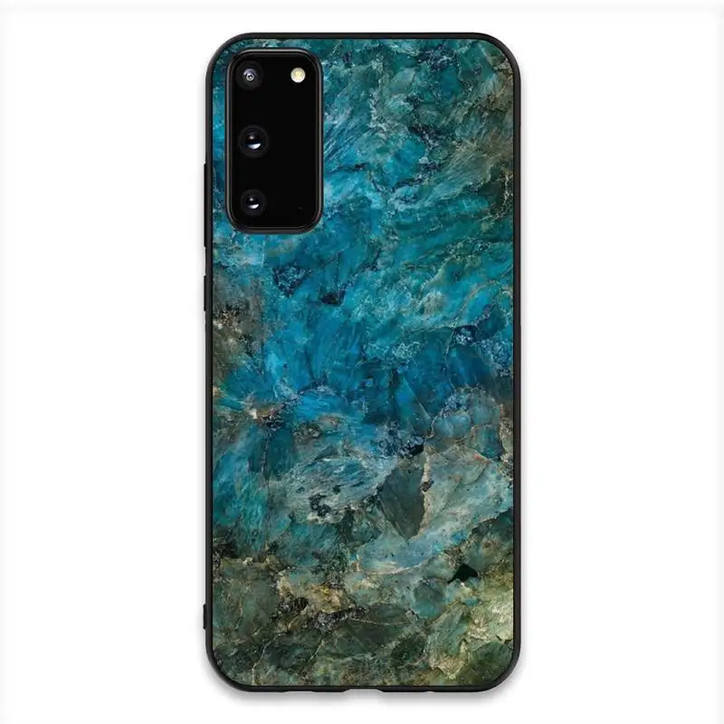 

FHNBLJ Art Marble Paint Soft Phone Case Cover For Samsung S20 S10 S8 S9 Plus S7 S6 S5 Note10 Note9 S10lite