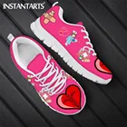 Женские кроссовки INSTANTARTS, розовые кроссовки для медсестер, со шнуровкой