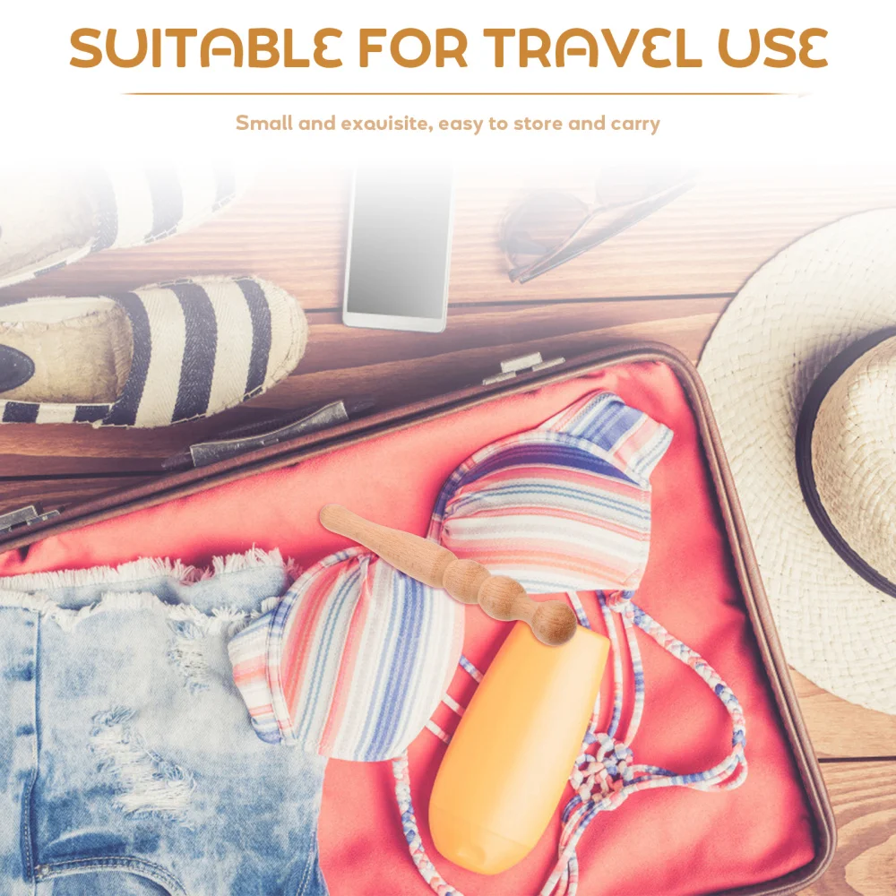 

1Pc Handheld Massaging Stick Wooden Meridian Massager Practical Massaging Rod