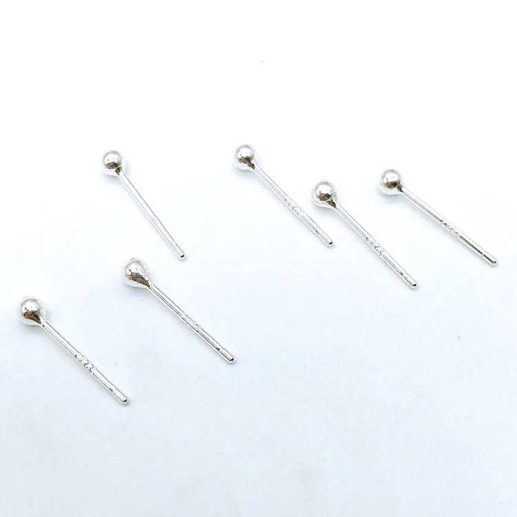 

30pairs/lot S925 Sterling Silver 2.5mm Beads Stud Earring 18K Gold Little Cute Earrings Lady Girl Women Fine Jewelry Assceeories
