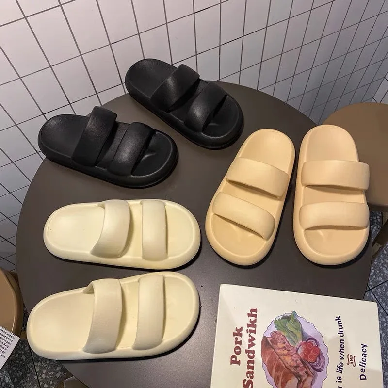 

Ladies New Slippers Summer Home Non-slip Bathroom Bath Couple Thick-soled Home Sandals Summer Outdoor Wear
